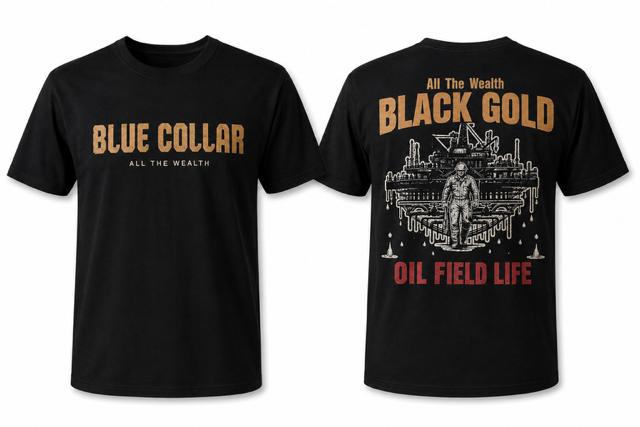 Black Gold, Oil Field T-Shirt